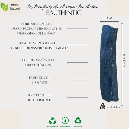 Charbon Eauthentic – Format 1 à 1,5 L