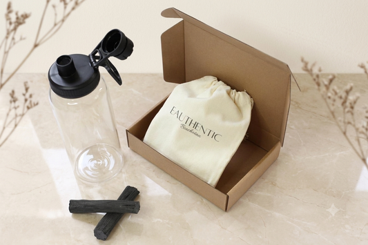 Gourde en verre 1L + Bâton Binchotan