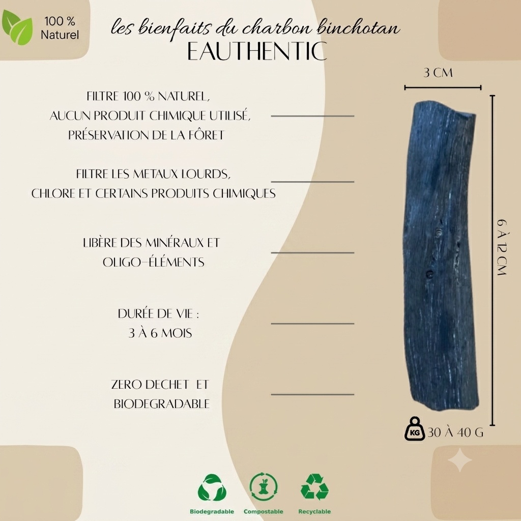 Charbon Eauthentic – Format 1 à 1,5 L